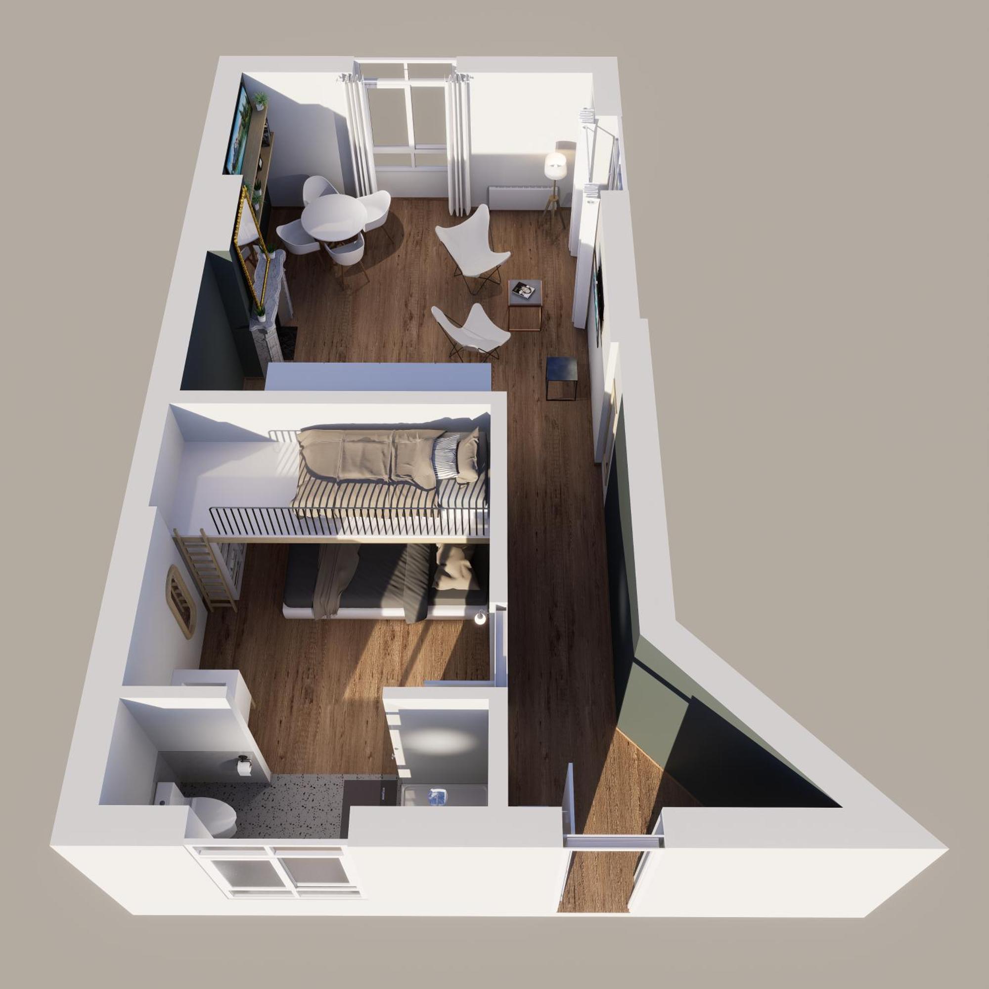 Appartement F2 Un Dimanche A Marie Celine *